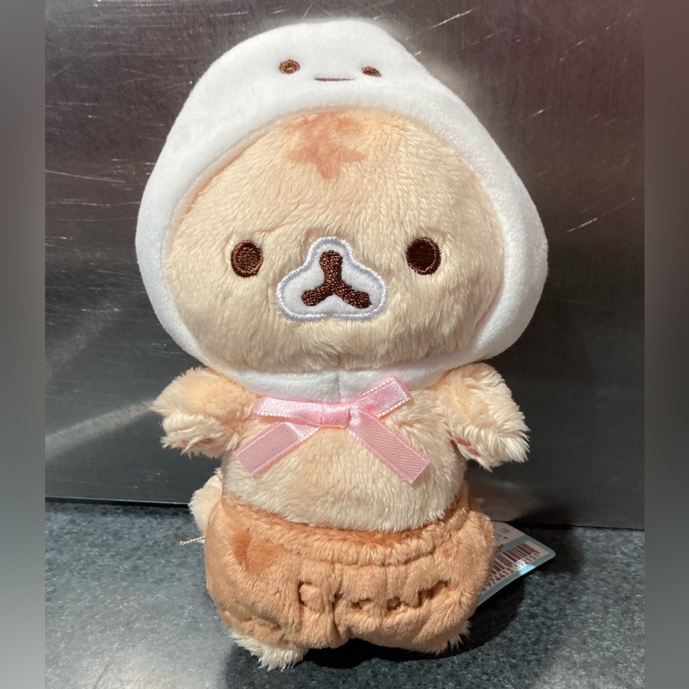 🐱 18cm San-X Corocoro Coronya Cream Cat Soft Plush Doll Stuff Toy Keychain